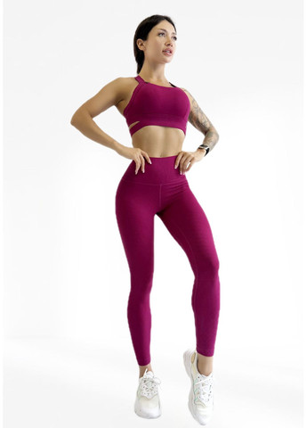 Костюм для фітнесу жіночий лосини та топ LILAFIT (353834704)