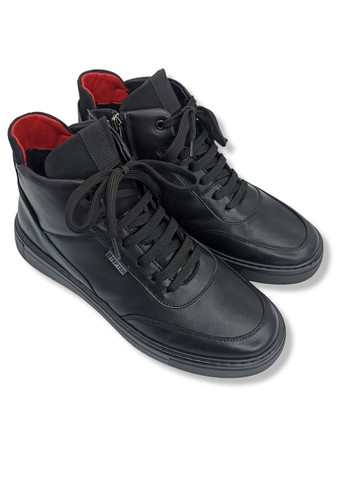 Черные зимние ботинки (р) кожа 0-2-2-8079 Stepter