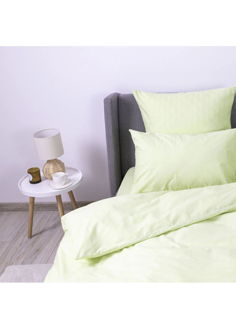 Двоспальний комплект постільної білизни з наволочками 50*70 см, 115 гр/м2 Leafy Luxe Салатовий (17250180215) ТЕП (365851793)
