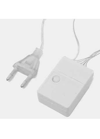 Гірлянда штора зоряний дощ світлодіодна з роботою від мережі з'єднанням гірлянд 3х0,9 м 60 лампочок (481985-Prob) Тепла біла Unbranded (369414194)