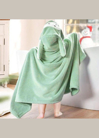 Рушник для дітей Куточок Зайчик Світло-зелений 140х70 см No Brand зелений