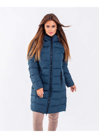 Бирюзовый зимний Пуховик indigo.limited