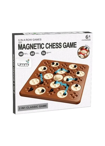 Настольная интерактивная игра ME-194 Magnetic Chess Game 5 in a Row Blue Ummi (387594135)