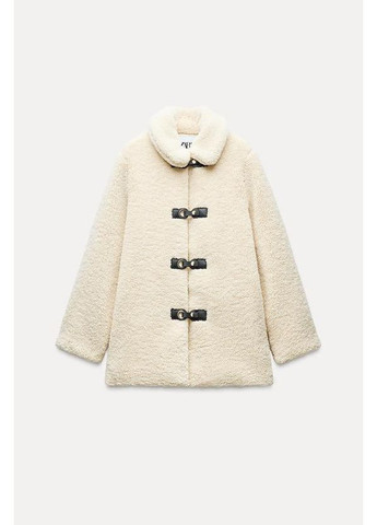 Еко шубка полупальто зі штучної овчини Zara (365060283)