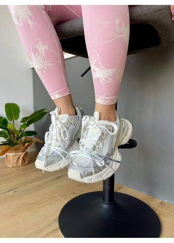 Кросівки жіночі і чоловічі Balenciaga 3XL White Silver | Баленціага 3XL срібні No Brand срібні демісезони (352474028)