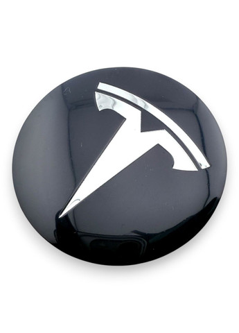 Наклейка з логотипом Тесла 56 мм алюмінієва графіт 1 штука. Tesla (354698669)