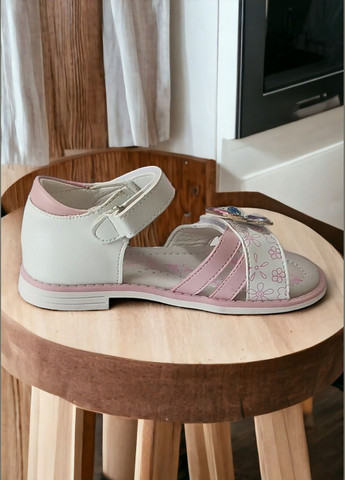 Белые ортопедические босоножки для девочки том м Tom.M со стразами, с камнями