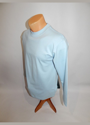 Голубая футболка мужская с длинным рукавом heavyt р.46 014fmdl (только в указанном размере, только 1 шт) Hanes