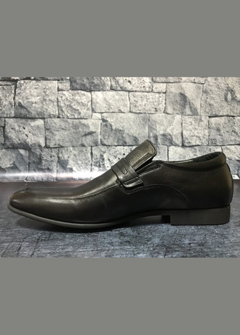 Черные мужские кожаные туфли, тm Everest