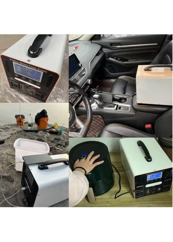 Зарядна електростанція 600W 40А мобільна станція живлення 14В/10А для дому та подорожей (2104618947) No Brand (373220765)