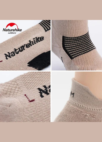 Шкарпетки низькі NH21FS014, 2 пари (бежеві, чорні), розмір М Naturehike (370673495)