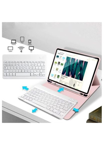 Чохол до планшета (712996) BeCover with keyboard Apple iPad Mini 7 2024 Pink (366496913)