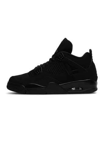 Черные демисезонные nike air jordan 4 retro No Brand кросівки