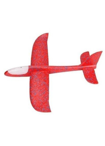 Літак планер метальний UTM Red 48 см з кабіною, що світиться (45402R) No Brand (289479528)