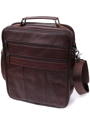 Сумка планшет через плече чоловіча з натуральної шкіри для телефону та для документів середня Коричневий 38218 Vintage (355245216)
