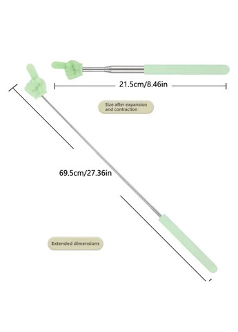 Телескопическая указка – палец Pick-me. Пикми палочка (68см) РОЖЕВА No Brand (340916699)