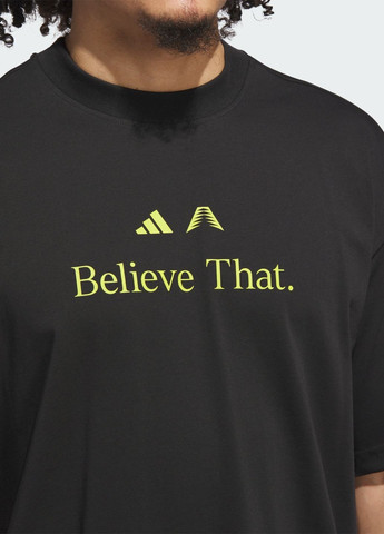 Черная футболка anthony edwards believe that adidas
