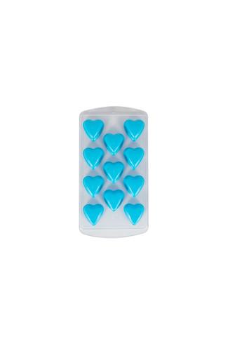Форма для льда силиконовая Сердце Голубая Kornel (292145660)