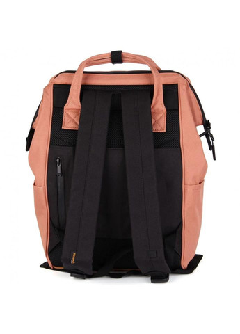 Рюкзак жіночий текстильний 20л на 1 відділення розмір 28×40×18 см 124-11 USB персиковий Himawari (314808747)