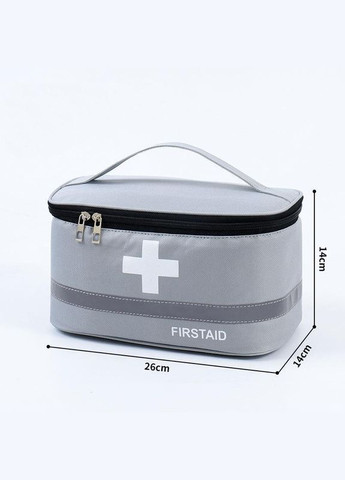Аптечка, сумка-органайзер для медикаментів Сіра ( код: IBH046S ) No Brand (331902290)