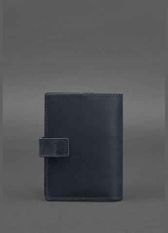 Кожаная обложка для паспорта 5.0 (с окошком) темно-синяя Crazy Horse (A-026766) BlankNote (329186648)