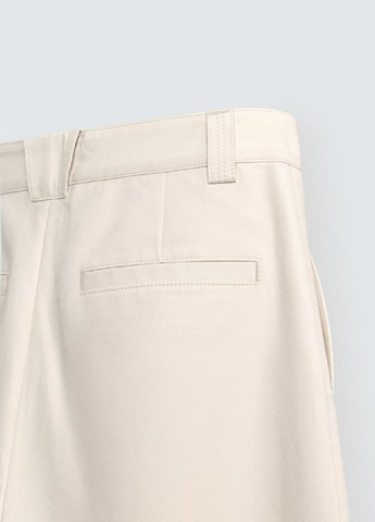 Светло-бежевые повседневный демисезонные брюки Zara