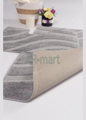 Набор ковриков в ванную комнату Symphony Platinum 60х100 и 60х50 см Серый Confetti (339619209)