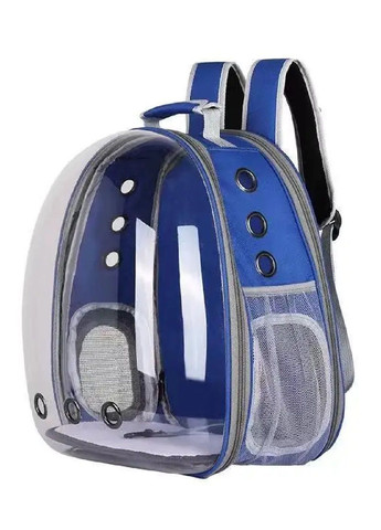 Рюкзак сумка переноска капсула розсувний для транспортування тварин котів собак з вентиляцією 42х31х29 см (477232-Prob) Синій Unbranded (295898143)