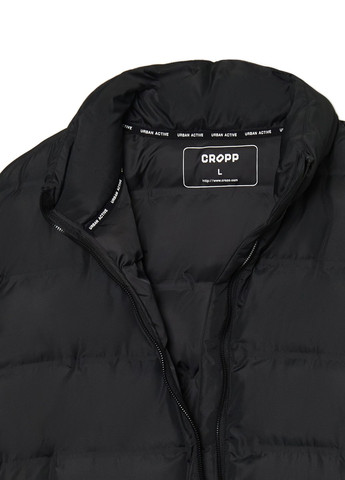 Чорна демісезонна куртка чоловіча чорна дута Cropp