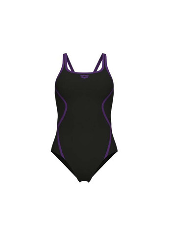Черный демисезонный женский купальник pro_file swimsuit solid черный Arena