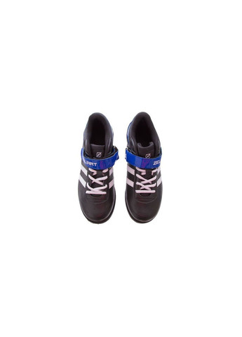 Комбіновані всесезон штангетки обувь для тяжелой атлетики ob-1264 черно-синий (06363040) Zelart