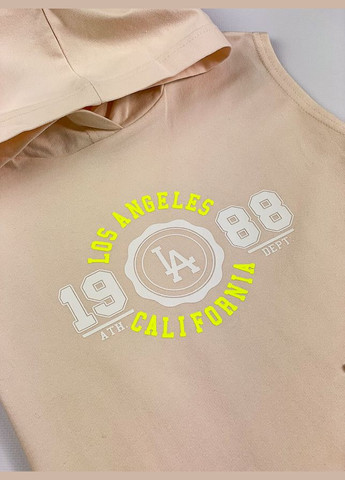 Бежевое трикотажное платье для девочки Mevis (333654642)