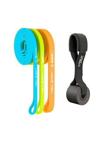 Набір резинок для фітнесу TX-003PBV 3в1 2-30кг TREX Sport (372608783)