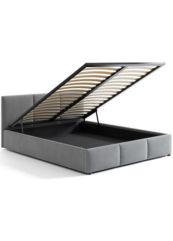 Двоспальне ліжко (підйомний механізм) Мона 160x200 см Сірий (DRS-011391) Doros (346529096)