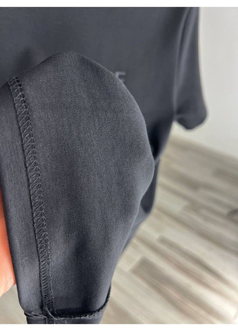 Футболка жіноча A-N 25197 вишивка літера F однотонна базова середня довжина one size No Brand - (321629867)