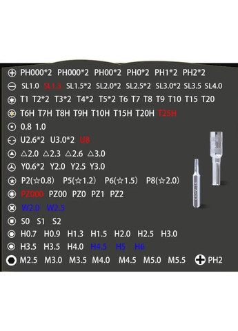 Набор отверток 115 в 1 инструмент для ремонта (PW-S115V1) No Brand (370392706)