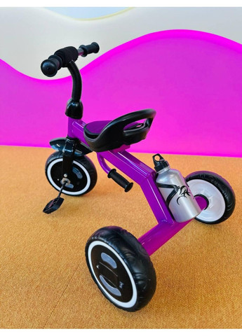 Триколісний велосипед зі світними колесами, дитячий велосипед 3-колісний зі спинкою Turbo Trike (371646640)