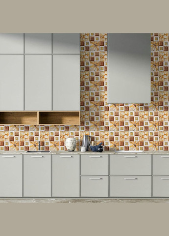 Декоративная ПВХ плитка на самоклейке масляные краски 300х300х5мм, цена за 1 шт. (СПП-608) SW-00001138 Sticker Wall (333986365)