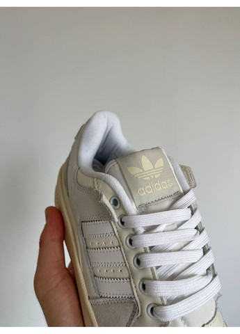 Бежевые демисезонные кроссовки мужские adidas forum 84 low adv shoes beige адидас форум 84 No Brand