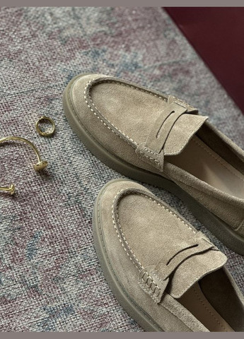 Женские лоферы cream No Brand кремовые лето (346392793)