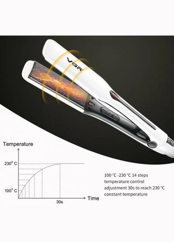 Утюжок для волос 2в1 выпрямитель и плойка с терморегулятором керамический (2390000043) VGR V-556 (344465694)