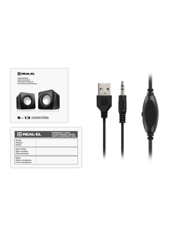 Колонки S-13 black Real-El (361965271)