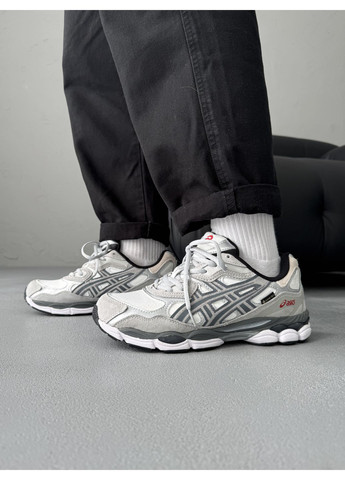 КРОССОВКИ ЖЕНСКИЕ ASICS GEL-NYC GREY GORE-TEX АСИКС ГЕЛЬ НЮК No Brand серые демисезоны (367170027)