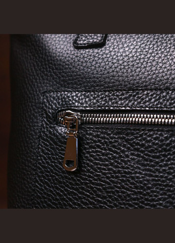 Шкіряна універсальна жіноча сумка 16354 Чорний Shvigel (298570607)