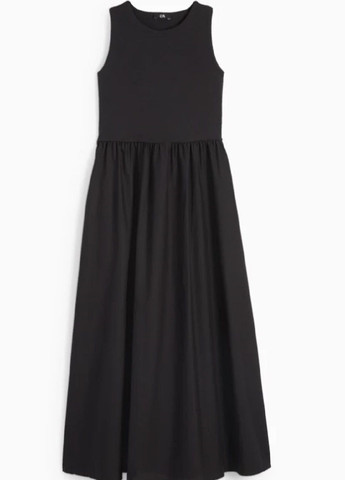 Черное кэжуал платье C&A однотонное