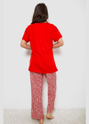 Красная всесезон пижама женская с принтом,, 243r1600-011 Andi