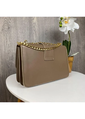 Жіноча міні сумочка клатч у стилі Pinko на ланцюжку капучіно No Brand (393666856)