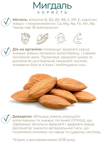 Гранола Mindal', 250 г Gregory Mill (382343906)