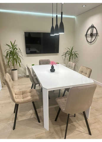 Стілець EARI чорний каркас/темний беж CDBL-40 Intarsio (372178924)