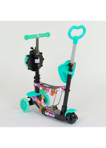 Самокат 5в1 43702, АБСТРАКЦІЯ, PU колеса Best Scooter (305822889)